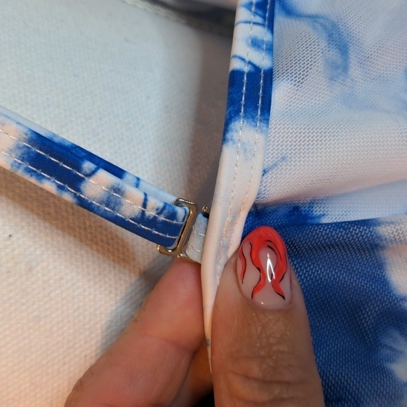 TIE DYE TWO-PIECE TANKINI SWIM DRESS 4XL 4th Of July Ready! - Picture 9 of 16